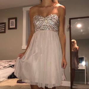 Light Pink/Nude Homecoming Dress